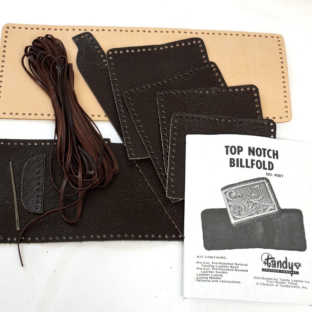 Tandy Leather Top Notch Billfold Kit NWOT